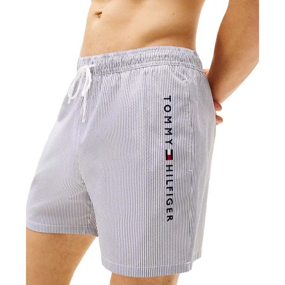 MENS TOMMY HILFIGER SWIM TRUNKS~XXL~BLUE‎ STRIPES